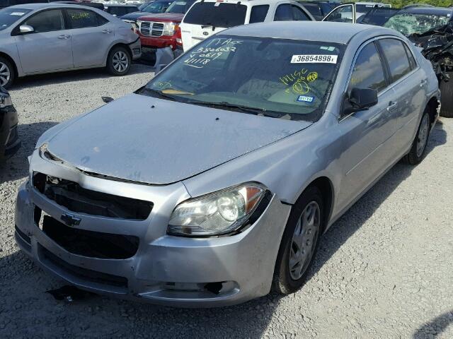 1G1ZB5EB8AF140619 - 2010 CHEVROLET MALIBU LS SILVER photo 2