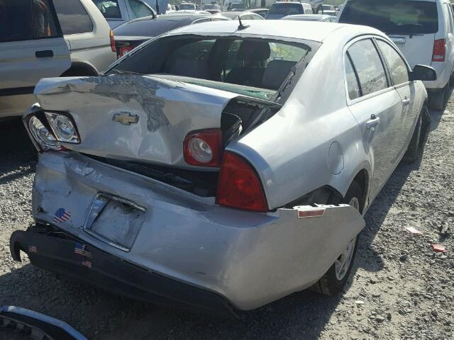 1G1ZB5EB8AF140619 - 2010 CHEVROLET MALIBU LS SILVER photo 4