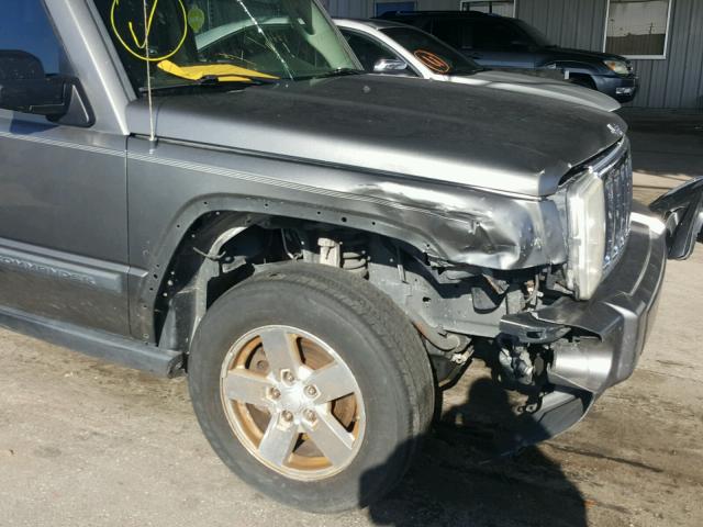 1J8HH48K58C154103 - 2008 JEEP COMMANDER GRAY photo 9