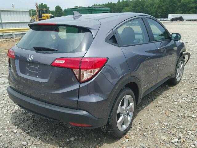 3CZRU5G39HM712227 - 2017 HONDA HR-V LX GRAY photo 4