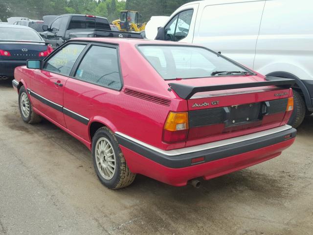 WAUBD0852FA100484 - 1985 AUDI CUSTOM RED photo 3