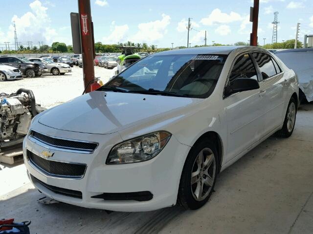1G1ZB5E05CF100905 - 2012 CHEVROLET MALIBU WHITE photo 2