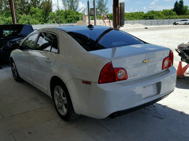 1G1ZB5E05CF100905 - 2012 CHEVROLET MALIBU WHITE photo 3