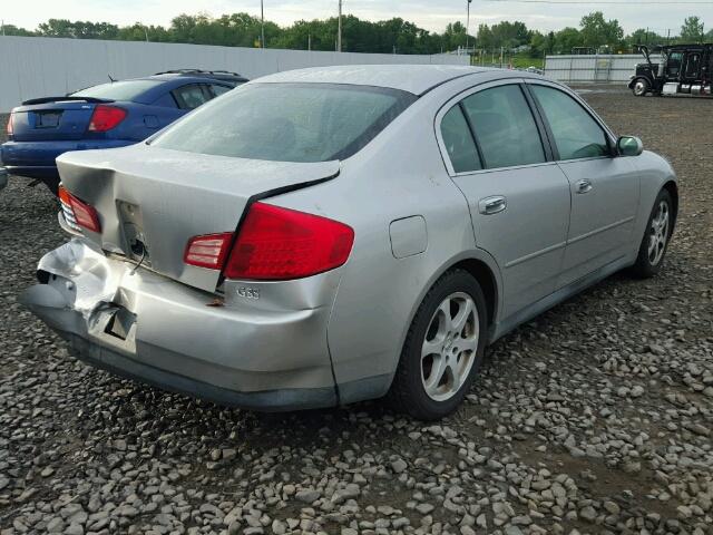 JNKCV51E53M021735 - 2003 INFINITI G35 SILVER photo 4