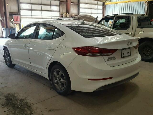 5NPD94LAXHH125105 - 2017 HYUNDAI ELANTRA EC WHITE photo 3