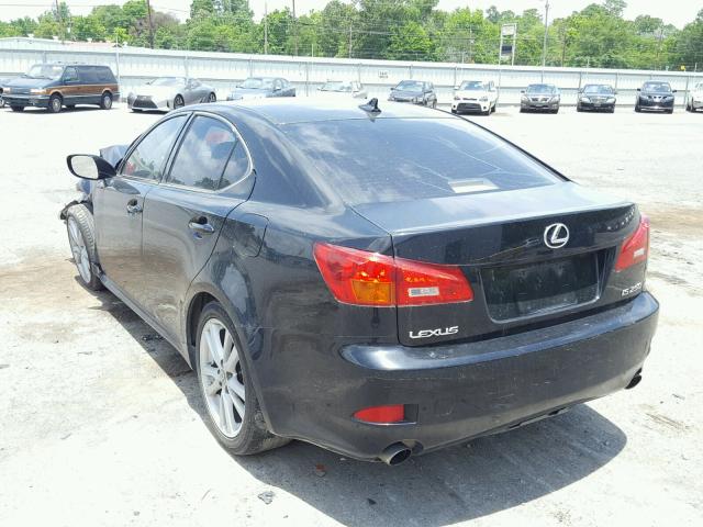 JTHBK262772030200 - 2007 LEXUS IS 250 BLACK photo 3