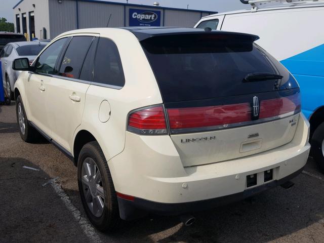 2LMDU88C27BJ16232 - 2007 LINCOLN MKX CREAM photo 3