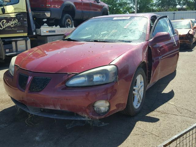 2G2WR554661111145 - 2006 PONTIAC GRAND PRIX RED photo 2