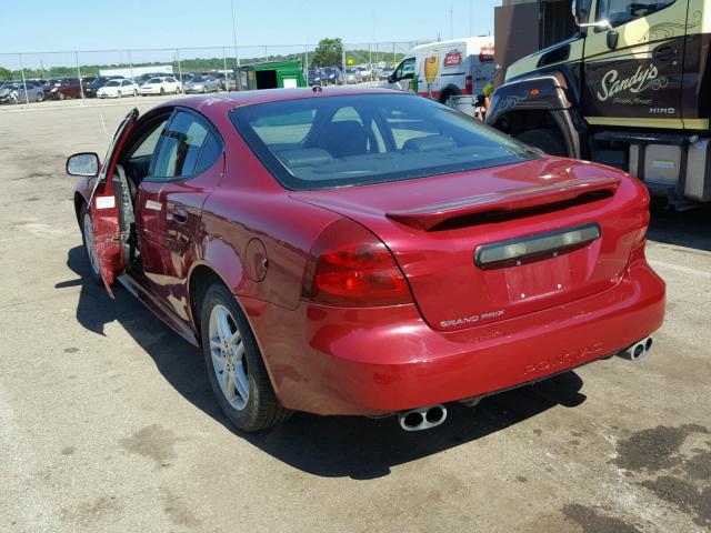 2G2WR554661111145 - 2006 PONTIAC GRAND PRIX RED photo 3