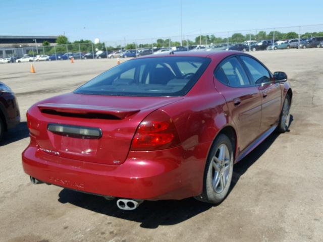 2G2WR554661111145 - 2006 PONTIAC GRAND PRIX RED photo 4