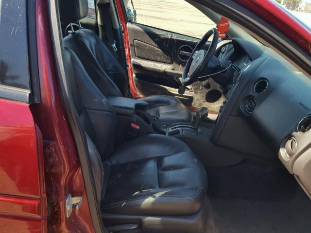 2G2WR554661111145 - 2006 PONTIAC GRAND PRIX RED photo 5