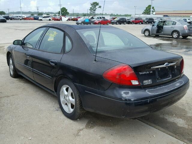 1FAFP53U03G269893 - 2003 FORD TAURUS SE BLACK photo 3