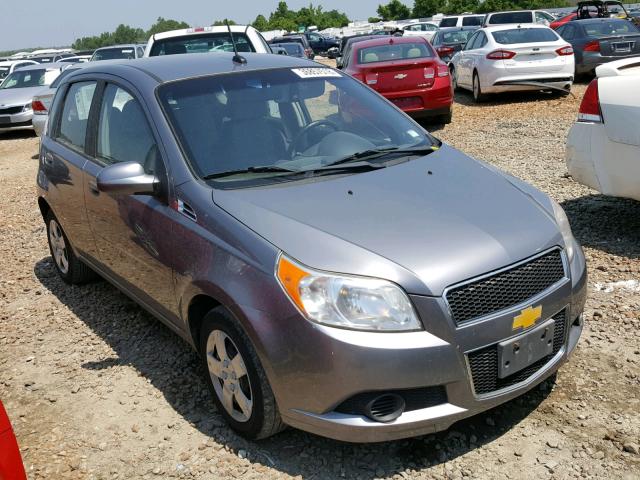KL1TD66E59B663807 - 2009 CHEVROLET AVEO LS GRAY photo 1