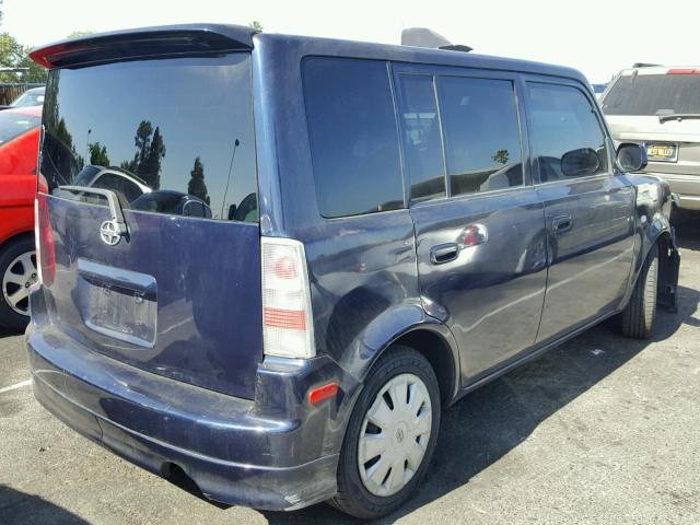JTLKT324864080557 - 2006 TOYOTA SCION XB BLUE photo 4