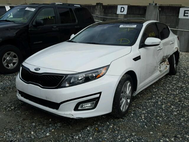 5XXGN4A78EG305481 - 2014 KIA OPTIMA WHITE photo 2