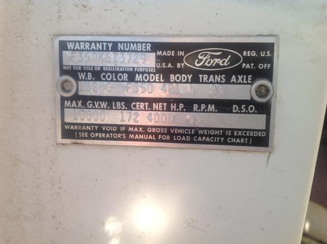 F35DK61379 - 1965 FORD P30 WHITE photo 10