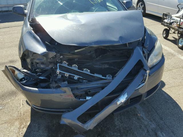 1G1ZH57B384233131 - 2008 CHEVROLET MALIBU 1LT ნაცრისფერი ფოტო 9