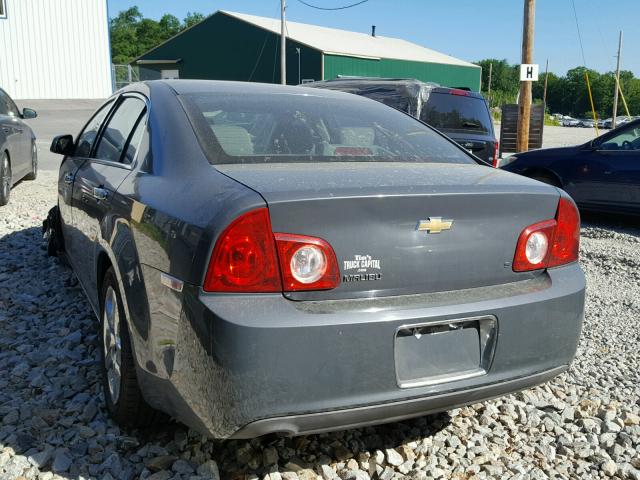 1G1ZG57B194224576 - 2009 CHEVROLET MALIBU LS ნაცრისფერი ფოტო 3
