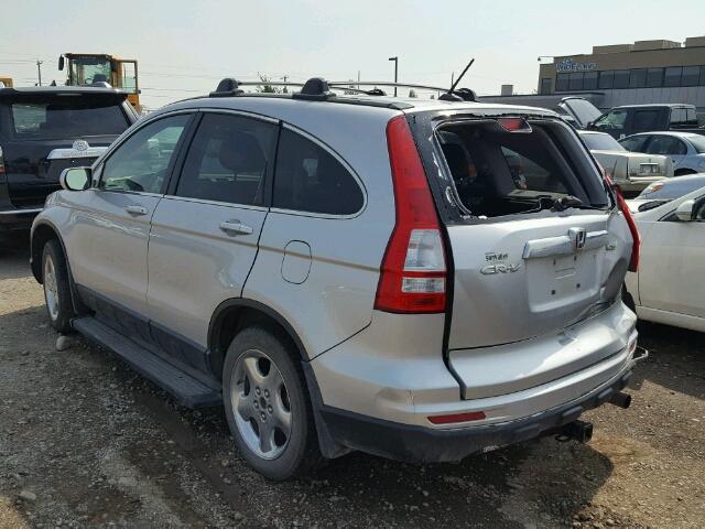 5J6RE4H75AL804113 - 2010 HONDA CR-V EXL SILVER photo 3