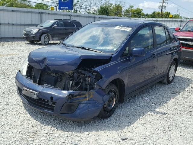 3N1BC1AP8AL385865 - 2010 NISSAN VERSA BLUE photo 2