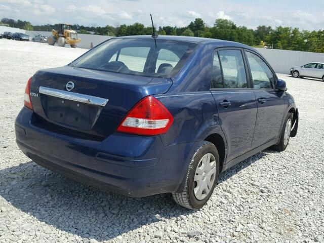 3N1BC1AP8AL385865 - 2010 NISSAN VERSA BLUE photo 4