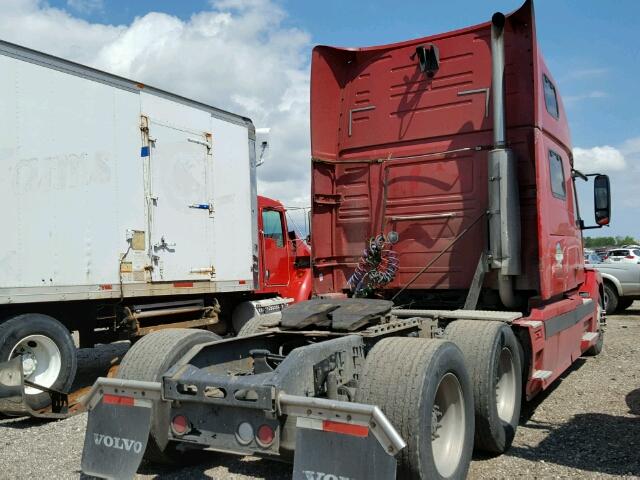 4V4NC9TG06N386266 - 2006 VOLVO VNL RED photo 4