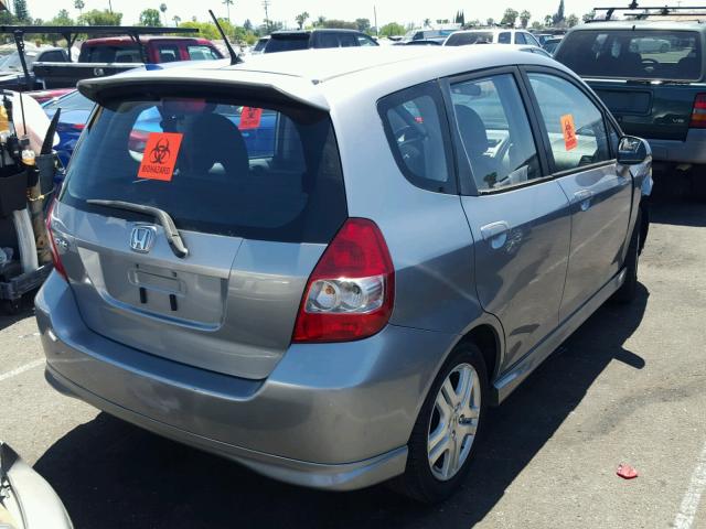 JHMGD38677S067513 - 2007 HONDA FIT S 灰色 照片 4