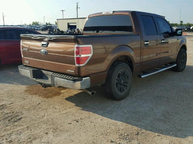 1FTEW1CM4CKD64133 - 2012 FORD F150 SUPER BROWN photo 4