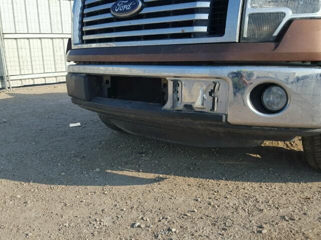 1FTEW1CM4CKD64133 - 2012 FORD F150 SUPER BROWN photo 9