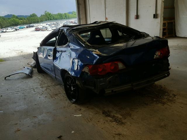JH4DC53074S009305 - 2004 ACURA RSX TYPE-S BLUE photo 3