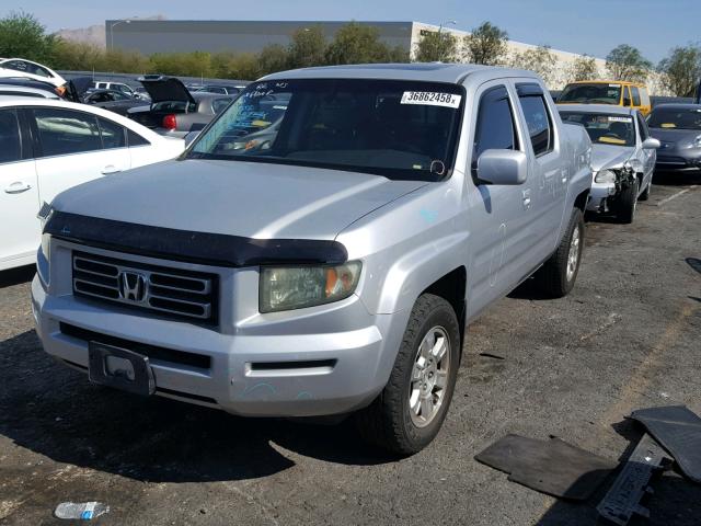 2HJYK16518H523388 - 2008 HONDA RIDGELINE SILVER photo 2