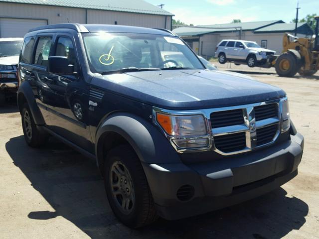 1D8GU28K28W171198 - 2008 DODGE NITRO SXT BLUE photo 1