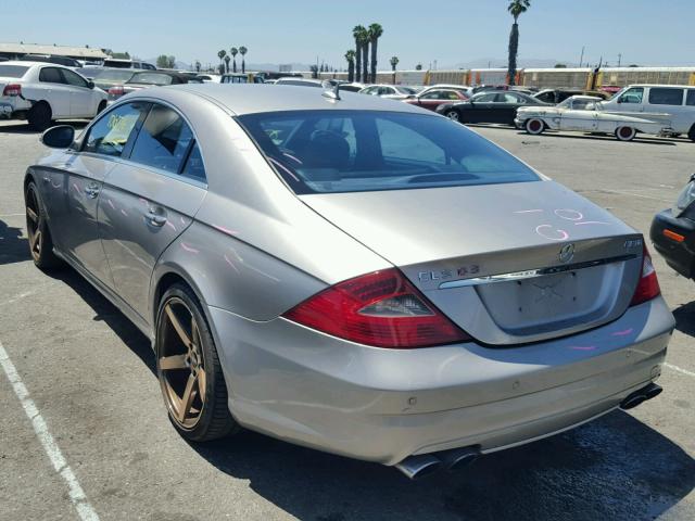 WDDDJ77X17A087167 - 2007 MERCEDES-BENZ CLS 63 AMG GOLD photo 3