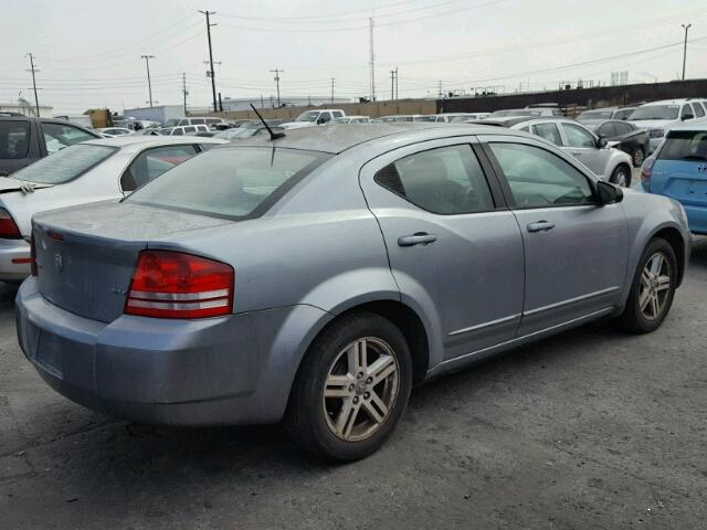 1B3LC56K78N207379 - 2008 DODGE AVENGER SX GRAY photo 4