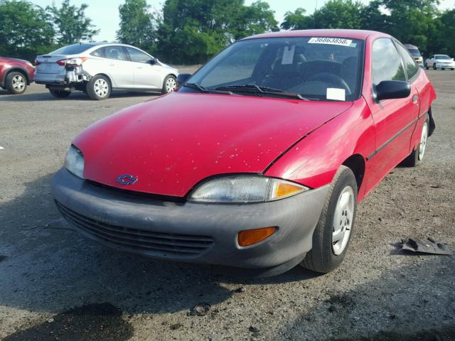 3G1JC1240XS834489 - 1999 CHEVROLET CAVALIER B RED photo 2