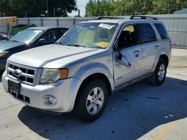 1FMCU04118KB47704 - 2008 FORD ESCAPE LIM SILVER photo 2