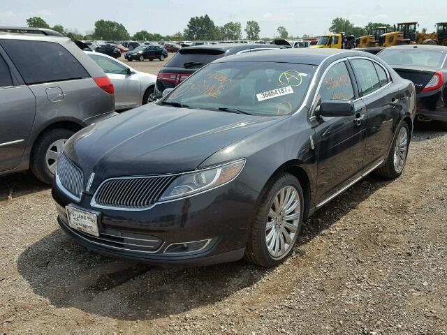 1LNHL9DK2DG603650 - 2013 LINCOLN MKS BLACK photo 2