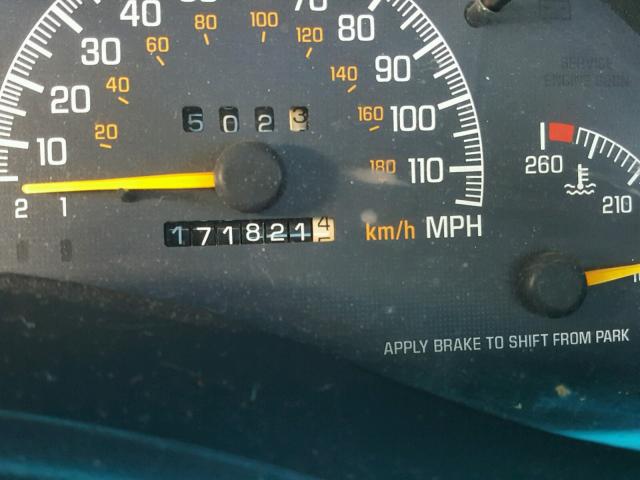 1G2WP52K81F131634 - 2001 PONTIAC GRAND PRIX BLACK photo 8