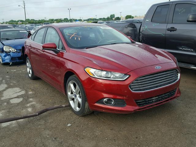 3FA6P0G71GR380247 - 2016 FORD FUSION S RED photo 1