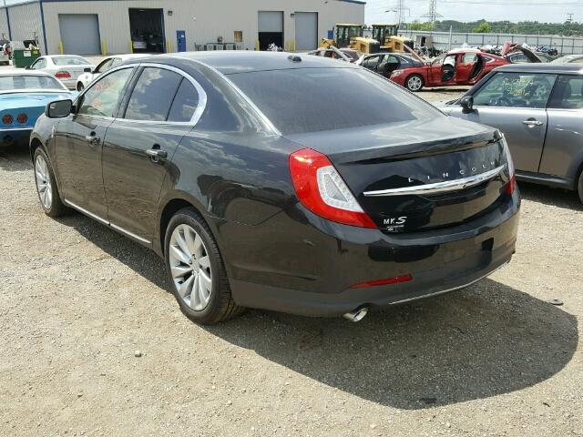 1LNHL9DK6FG605842 - 2015 LINCOLN MKS BLACK photo 3