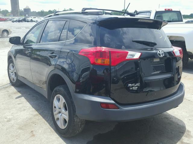 2T3ZFREV5DW034080 - 2013 TOYOTA RAV4 LE BLACK photo 3