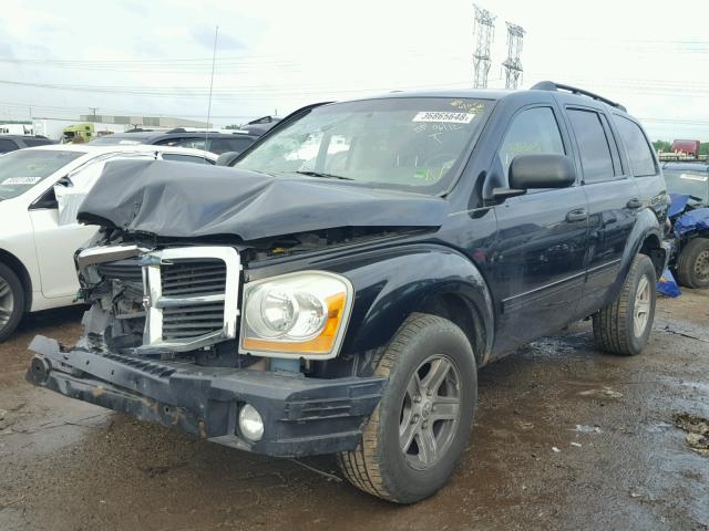 1D4HB48N04F165086 - 2004 DODGE DURANGO SL BLACK photo 2