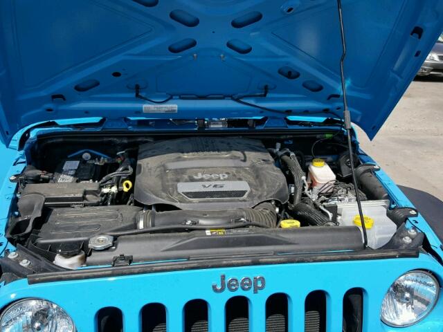 1C4AJWAGXHL597460 - 2017 JEEP WRANGLER S BLUE photo 7