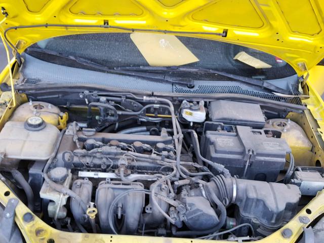 1FAFP31N96W165476 - 2006 FORD FOCUS ZX3 YELLOW photo 7