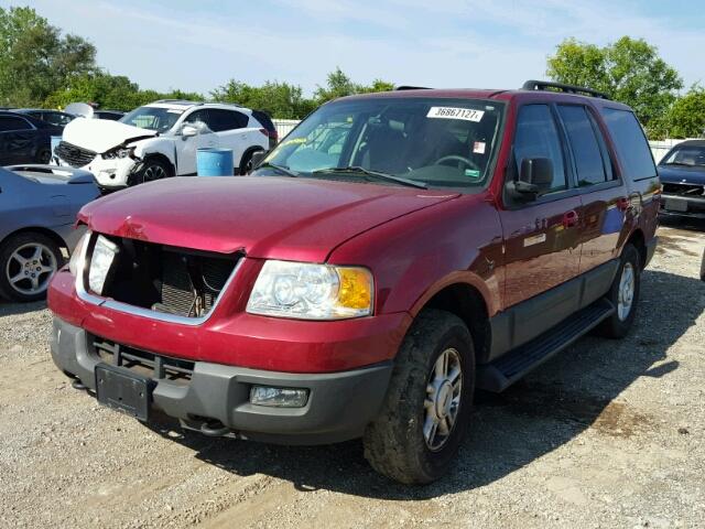 1FMPU16546LA14966 - 2006 FORD EXPEDITION MAROON photo 2