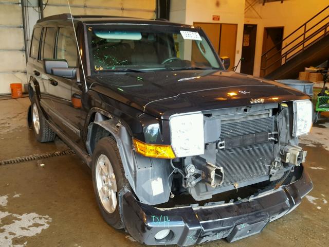 1J8HG48KX8C221748 - 2008 JEEP COMMANDER BLACK photo 1