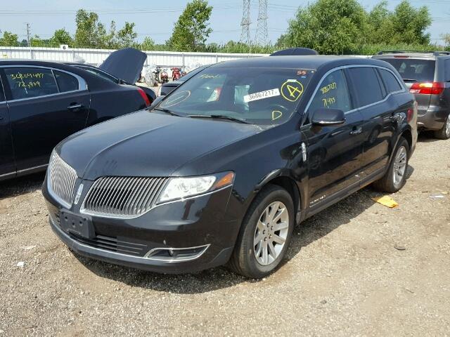 2LMHJ5NK5EBL53606 - 2014 LINCOLN MKT BLACK photo 2