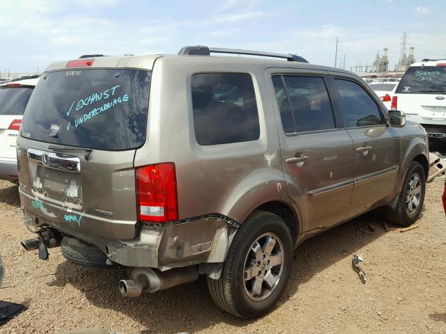 5FNYF38879B004137 - 2009 HONDA PILOT TOUR TAN photo 4