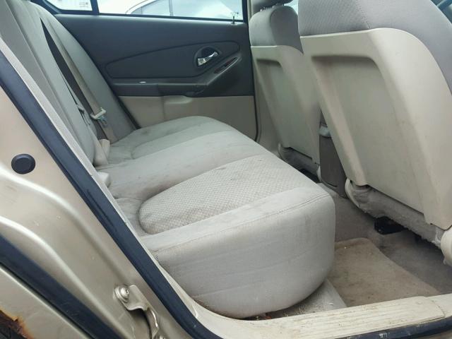 1G1ZS58NX8F118735 - 2008 CHEVROLET MALIBU LS GOLD photo 6