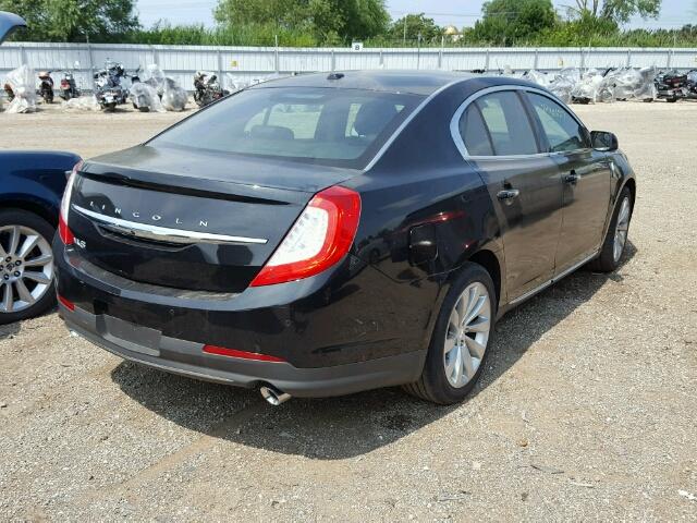 1LNHL9DK1FG607370 - 2015 LINCOLN MKS BLACK photo 4